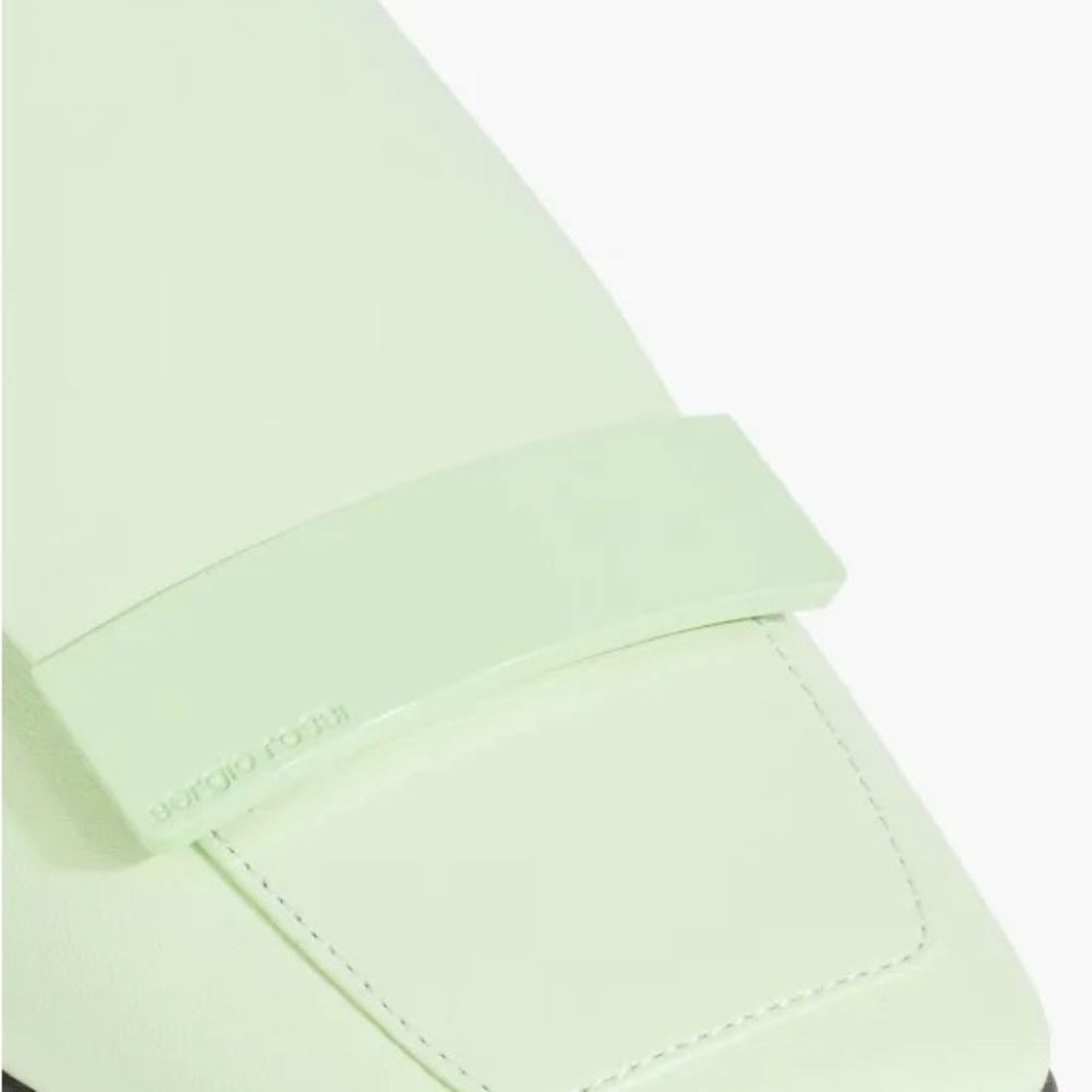 SERGIO ROSSI sr1 leather collapsible-heel loafers in Mint
BRAND NEW 37.5 - Picture 4 of 5